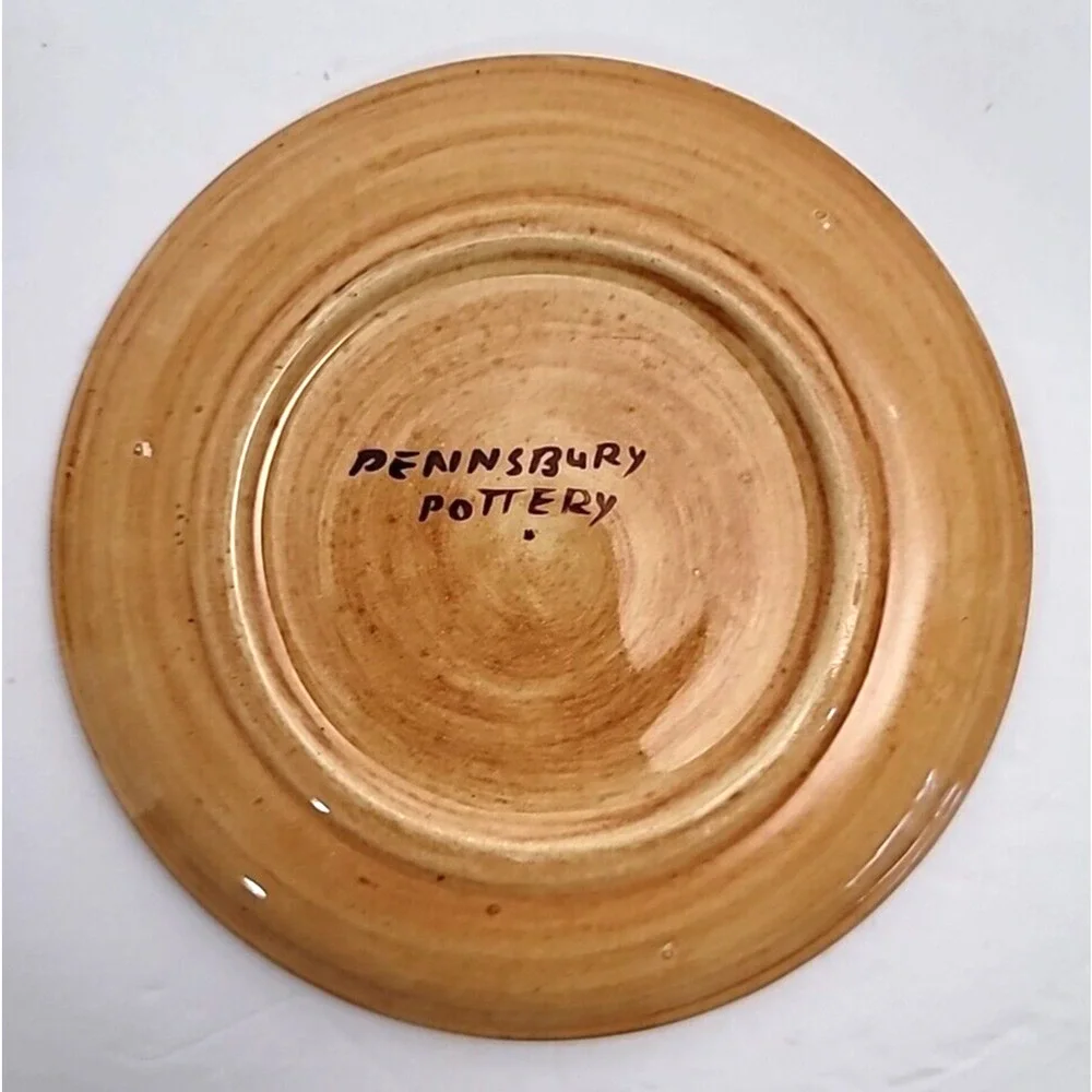 Pennsbury Pottery Cup and Saucer Hearts and Flower Design‎